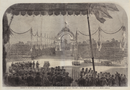 Reception of His Royal Highness the Prince of Wales by the Inhabitants of Toronto, Canada West (engraving)