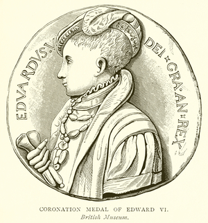 Coronation Medal of Edward VI (engraving)