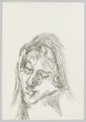Drawing of Emily, 2000 (charcoal on paper)
