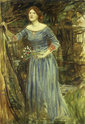 Study for Ophelia (oil on canvas)