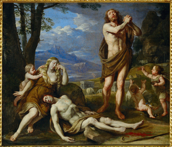 Beweinung Abels (painting on canvas)