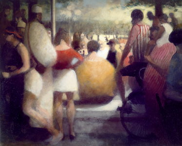 Study for Onlookers I, 1989 (oil painting)