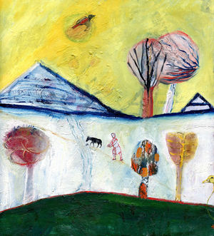 My Duck, 2004 (oil on paper)