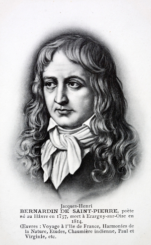 Jacques-Henri Bernardin de Saint-Pierre, French author (litho)