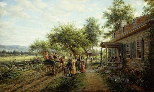 News of the War of 1812, 1913 (oil on canvas)
