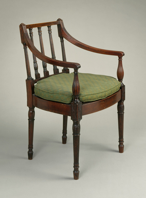 Armchair, 1805-15 (mahogany, cane)