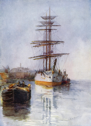 The "Sultana," a Timber Ship (colour litho)