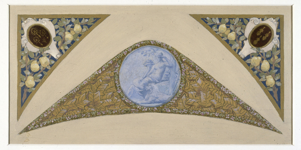 Sketch for the Festive Staircase at Paris City Hall: Virgin, between 1888 and 1898 (oil)