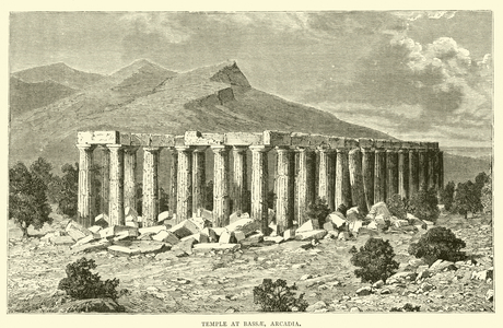 Temple at Bassae, Arcadia (engraving)