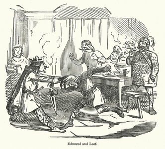 Edmund and Leof (engraving)
