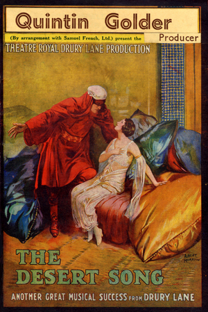 Desert Song an advertisement, 1927 production (print)