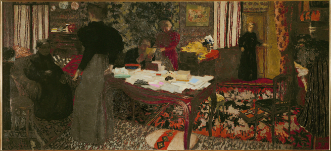 Grand Interieur aux six personnages, 1897 (painting on canvas)