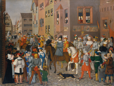The Entry of King Rudolf of Habsburg into Basel in 1273, 1808-10 (oil on canvas)