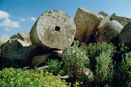 Ruins of temple C, Selinunte, Sicily, Italy
