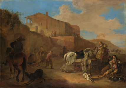 The hunting party, 1649 (oil on panel)