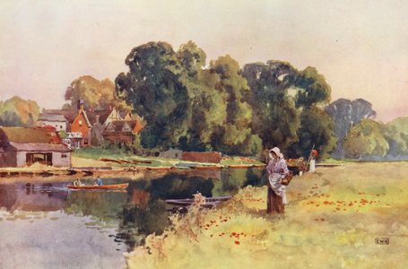 River Thames: Wargrave (colour litho)