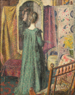 Lady in front of a mirror, 1902 (oil on canvas)