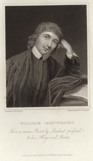 Portrait of William Cartwright (engraving)