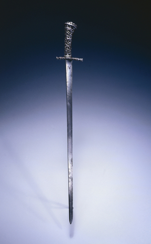 Hunting sword c.1760-70 (steel with cast-iron hilt)