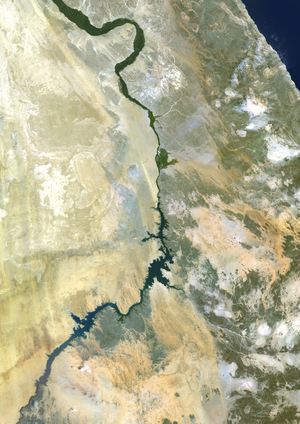 Assouan Dam And Lake Nasser, Egypt, True Colour Satellite Image
