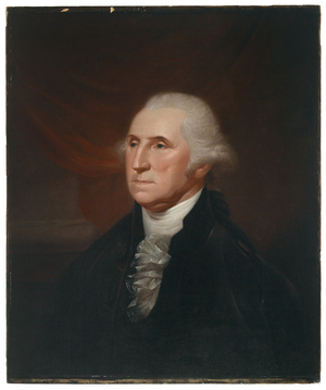 George Washington, 1795 (oil on heavy twill canvas)