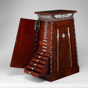 Coin cabinet, c.1815 (mahogany and silver)
