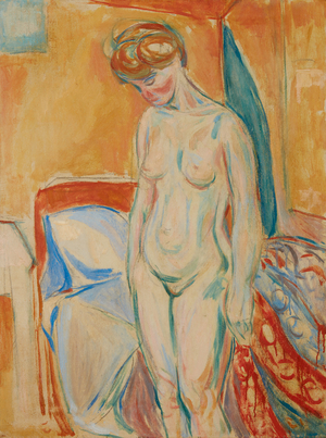 Stående Kvinneakt (Standing Nude), 1916 (oil on canvas)