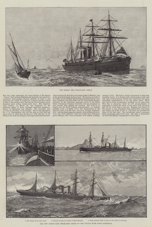 Orient Line Steamship Ormuz (engraving)