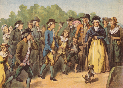 A long distance walk, 1809 (chromolitho)