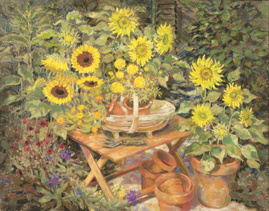Still life of Sunflowers