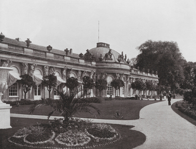 Potsdam, Sanssouci (b/w photo)