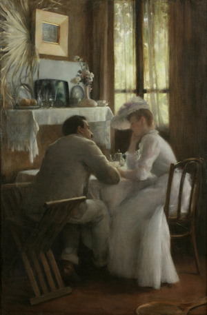 Tete à Tete, 1891 (oil on canvas)