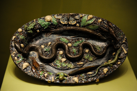 Dish with animal and plant ornaments, 1650-99