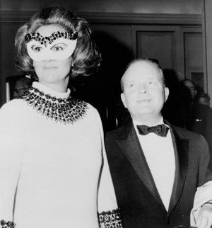 Katharine Graham with Truman Capote, 1966 (b/w photo)