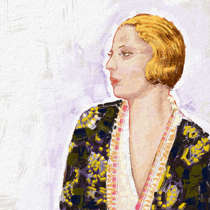 Portrait Of Polish Artist Tamara De Lempicka, 2023 (illustration)