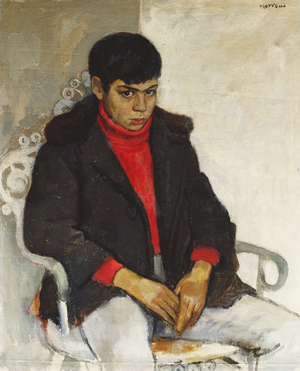 Portrait of Laurie Morrocco, (oil on canvas)