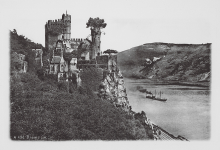 Rhein-Lande: Rheinstein (b/w photo)