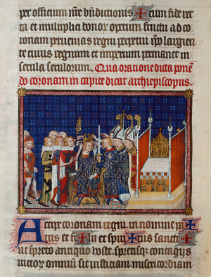 The Peers of France sustaining the crown