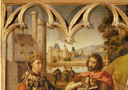 Retable du Parlement de Paris: Saint Louis, Saint John Baptist, Saint Denis, Charlemagne …