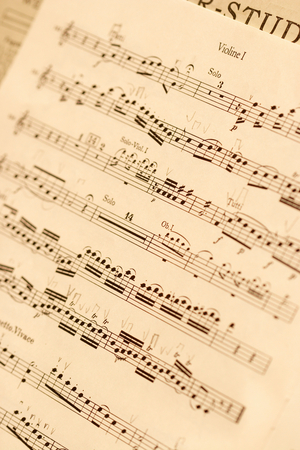 Music score - for the violin.