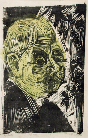 Portrait of Dr. Spengler, 1919 (woodcut)