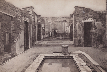 Casa Del Poeta Tragico, House of the Tragic Poet (b/w photo)