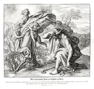 Moses and the burning bush, Exodus