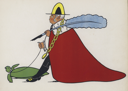 Wonderful England: The Lord Mayor (colour litho)