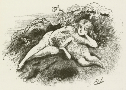 Illustration for Sylvie and Bruno by Lewis Carroll (engraving)