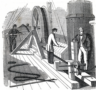 Submarine telegraph cable, 1855