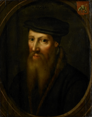 Portrait of David Jorisz, c.1550-1649 (oil on panel)