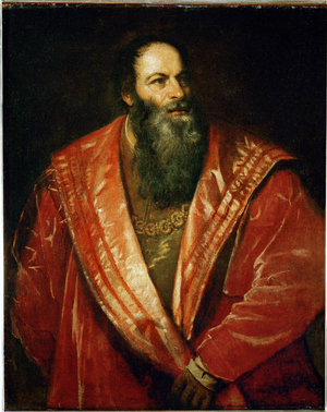 Aretin, painted (painting on canvas)