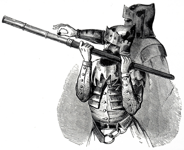 A baton a feu being used