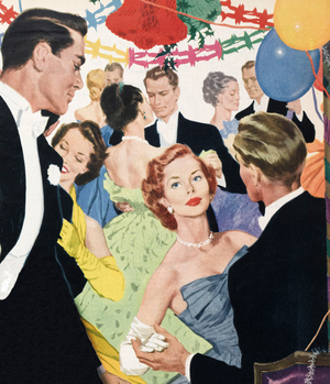 Woman Magazine Plate, UK, 1950s